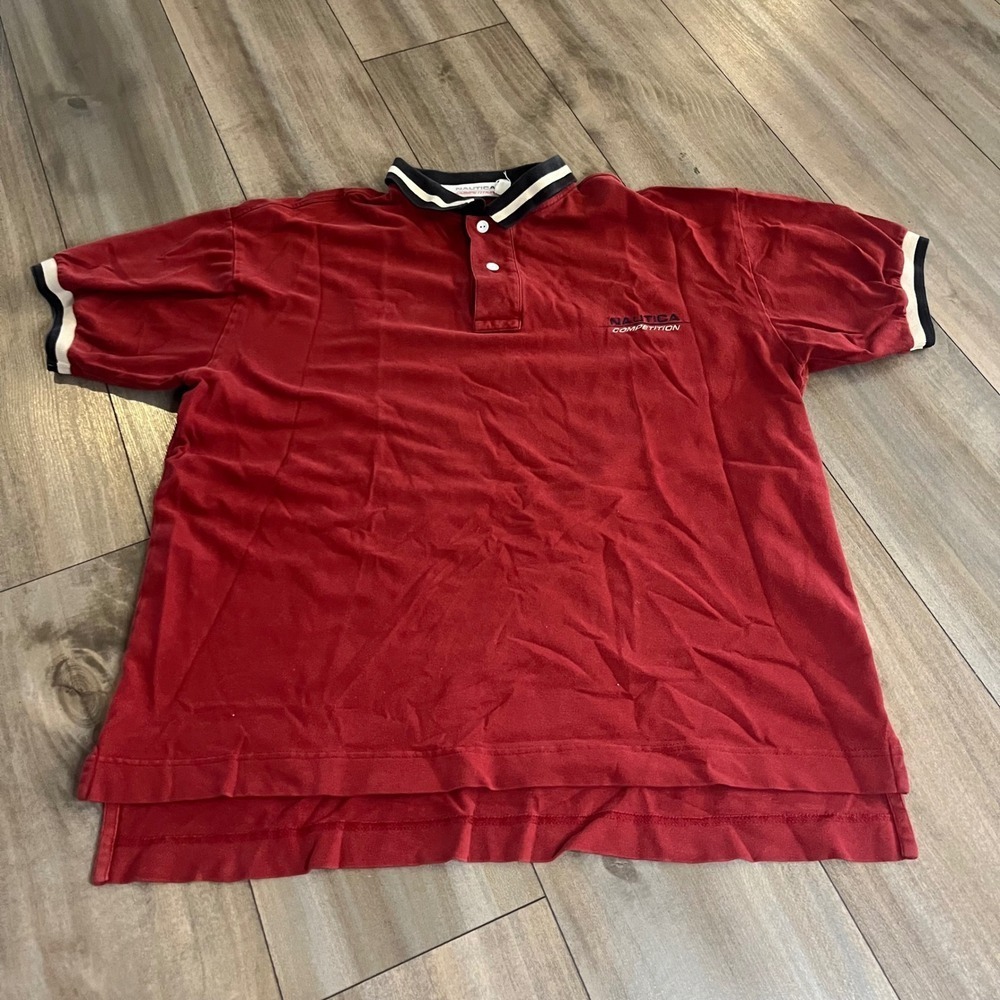 Nautica Competition‎ Polo Shirt Short Sleeve Mens Medium D-44